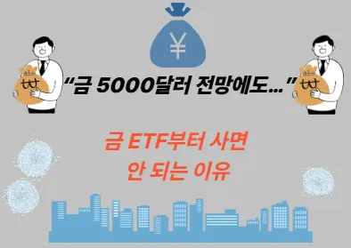 “금 5000달러 전망에도…” 금 ETF부터 사면 안 되는 이유