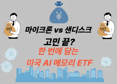 마이크론 vs 샌디스크 고민 끝? 한 번에 담는 미국 AI 메모리 ETF