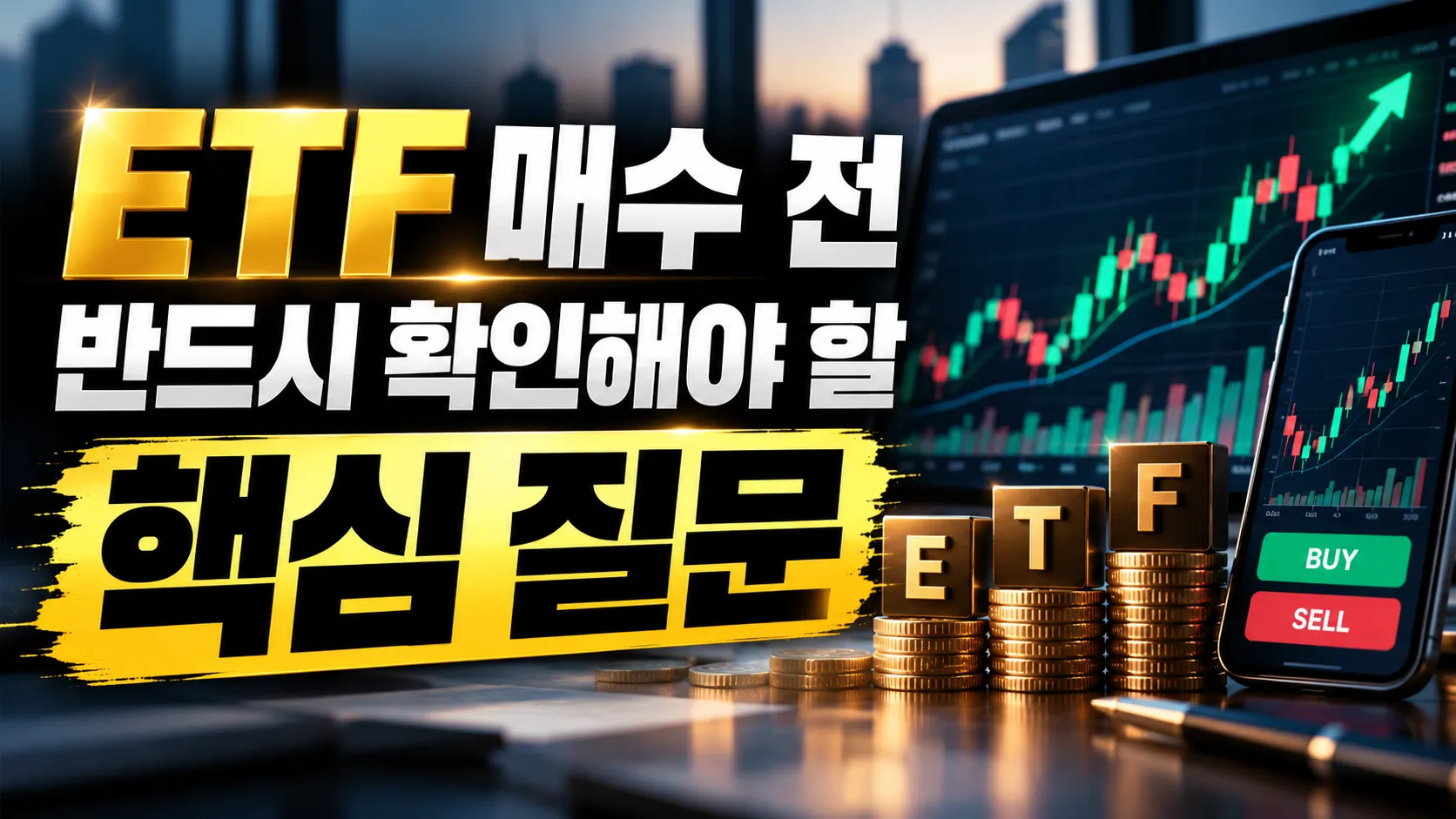 ETF 매수 전 반드시 확인해야 할 핵심 질문