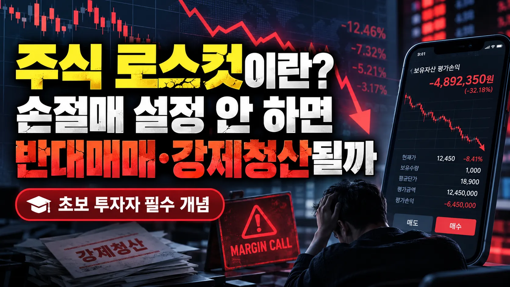 주식 로스컷이란? 손절매 설정 안 하면 반대매매 강제청산될까