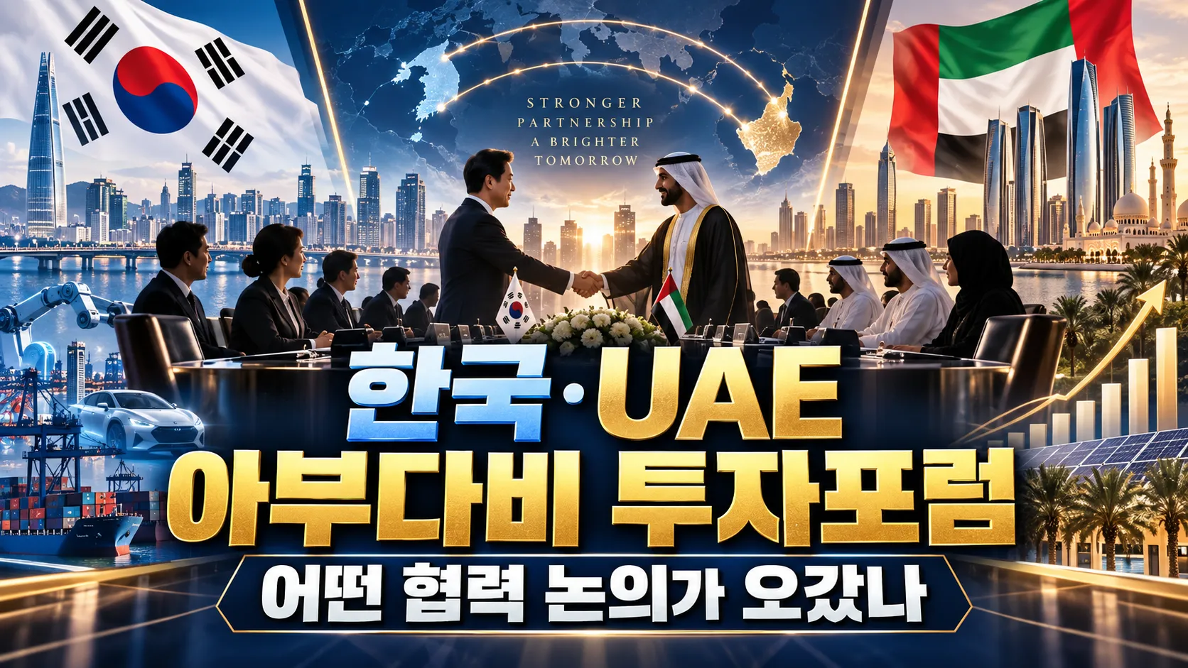 한국·UAE 아부다비 투자포럼, 어떤 협력 논의가 오갔나