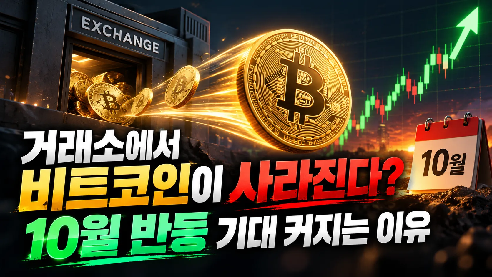 거래소에서 비트코인이 사라진다? 10월 반등 기대 커지는 이유”