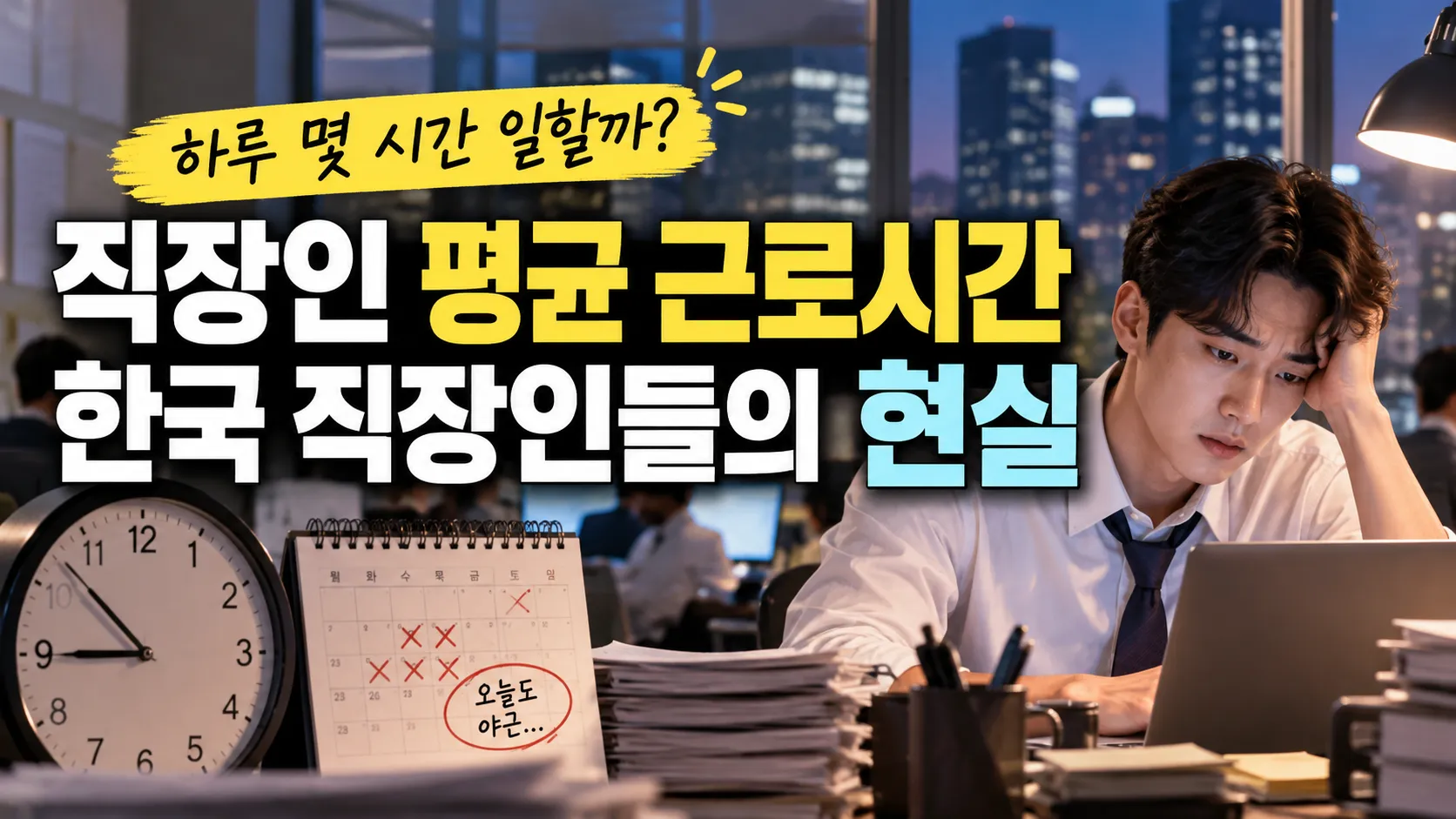 직장인 평균 근로시간 얼마나 될까? 한국 직장인들의 현실