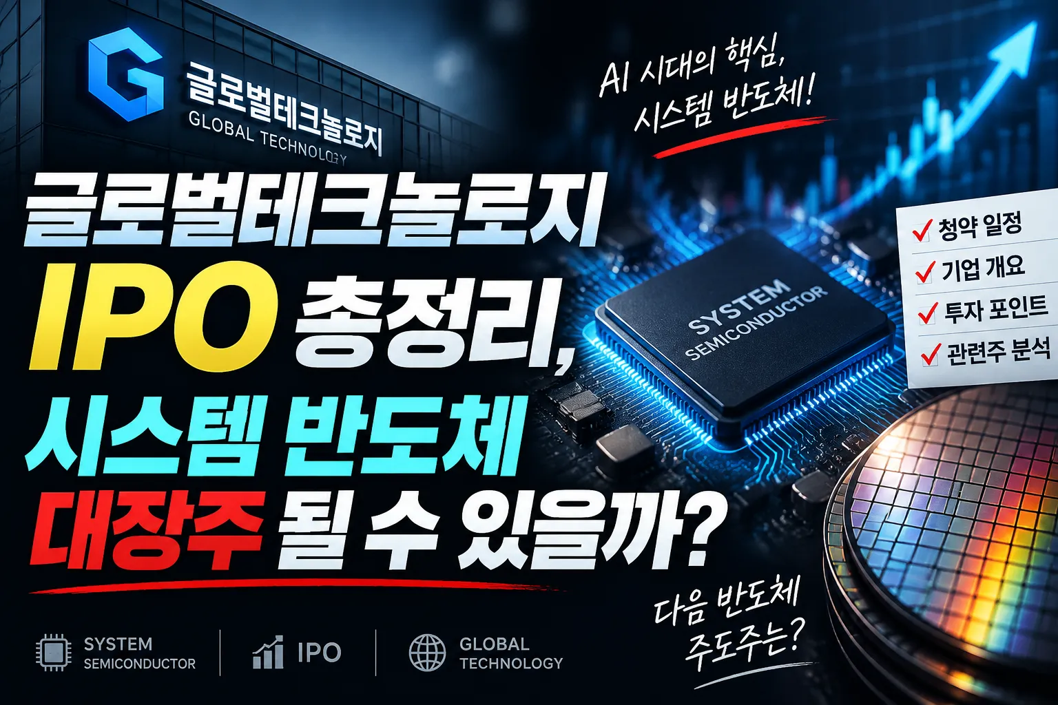 글로벌테크놀로지 IPO 총정리, 시스템 반도체 대장주 될 수 있을까?