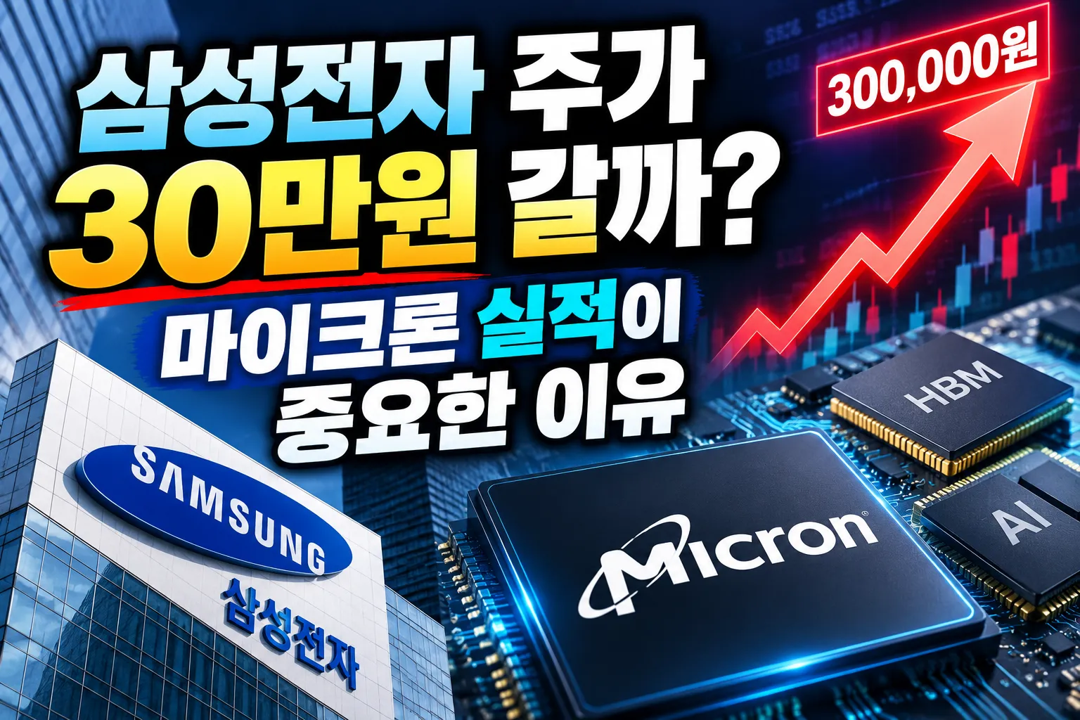 삼성전자 주가 30만원 갈까? 마이크론 실적이 중요한 이유 