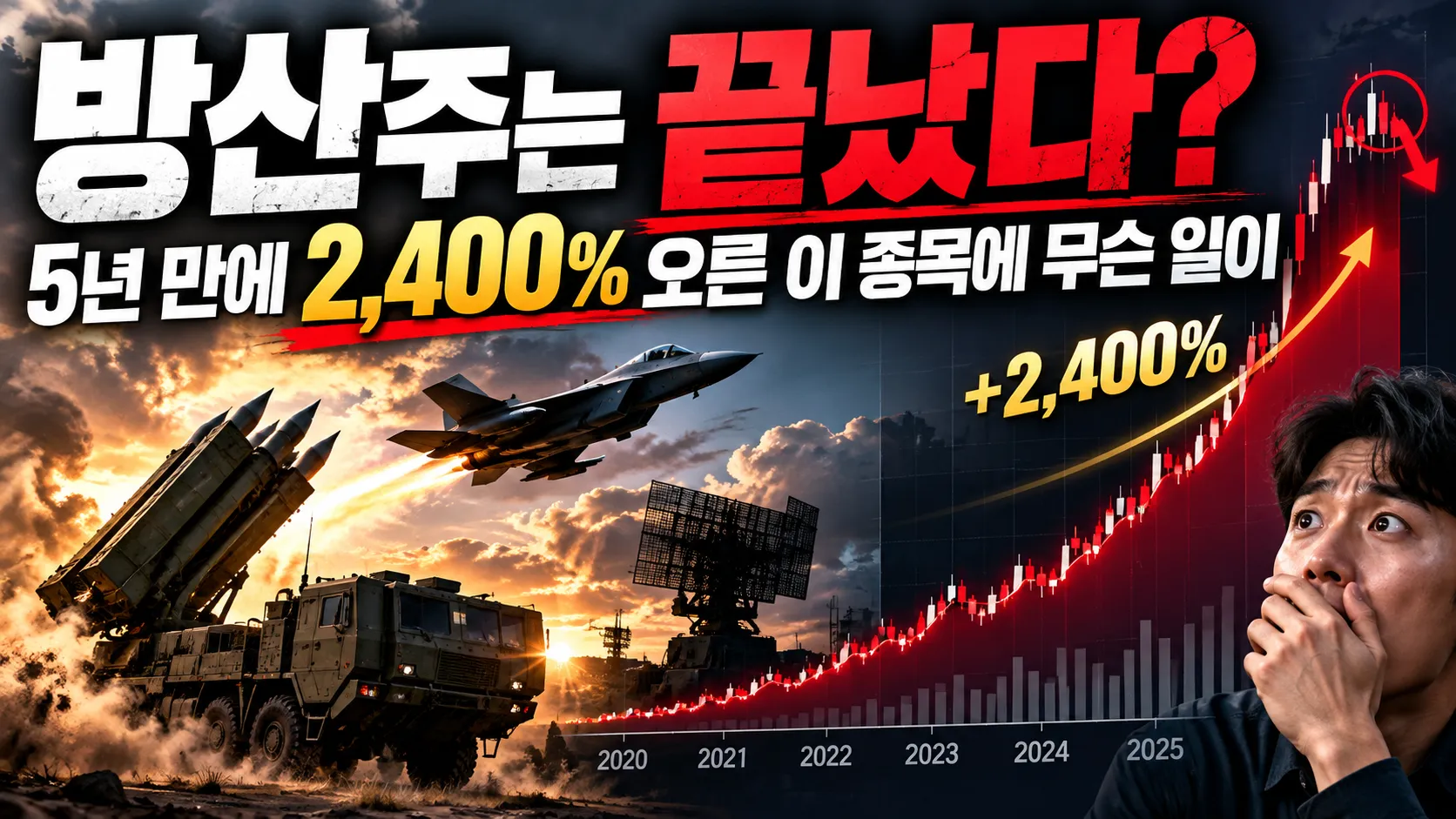 “방산주는 끝났다?” 5년 만에 2,400% 오른 이 종목에 무슨 일이