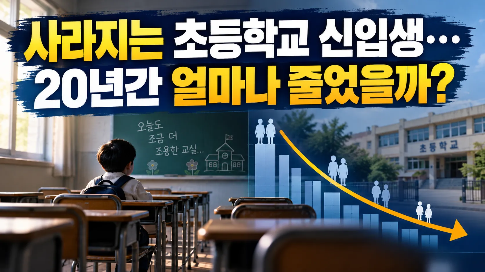 사라지는 초등학교 신입생…20년간 얼마나 줄었을까?