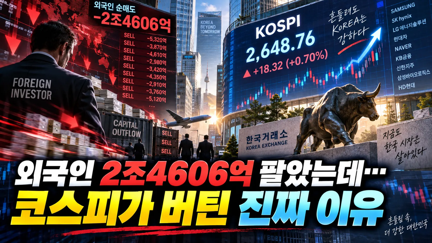 “외국인 2조4606억 팔았는데…” 코스피가 버틴 진짜 이유