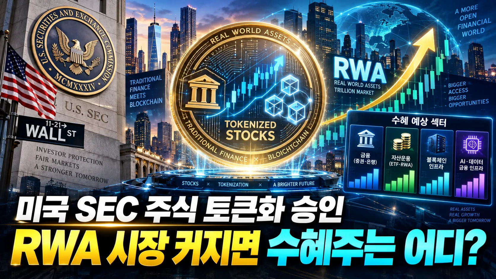 미국 SEC 주식 토큰화 승인, RWA 시장 커지면 수혜주는 어디?