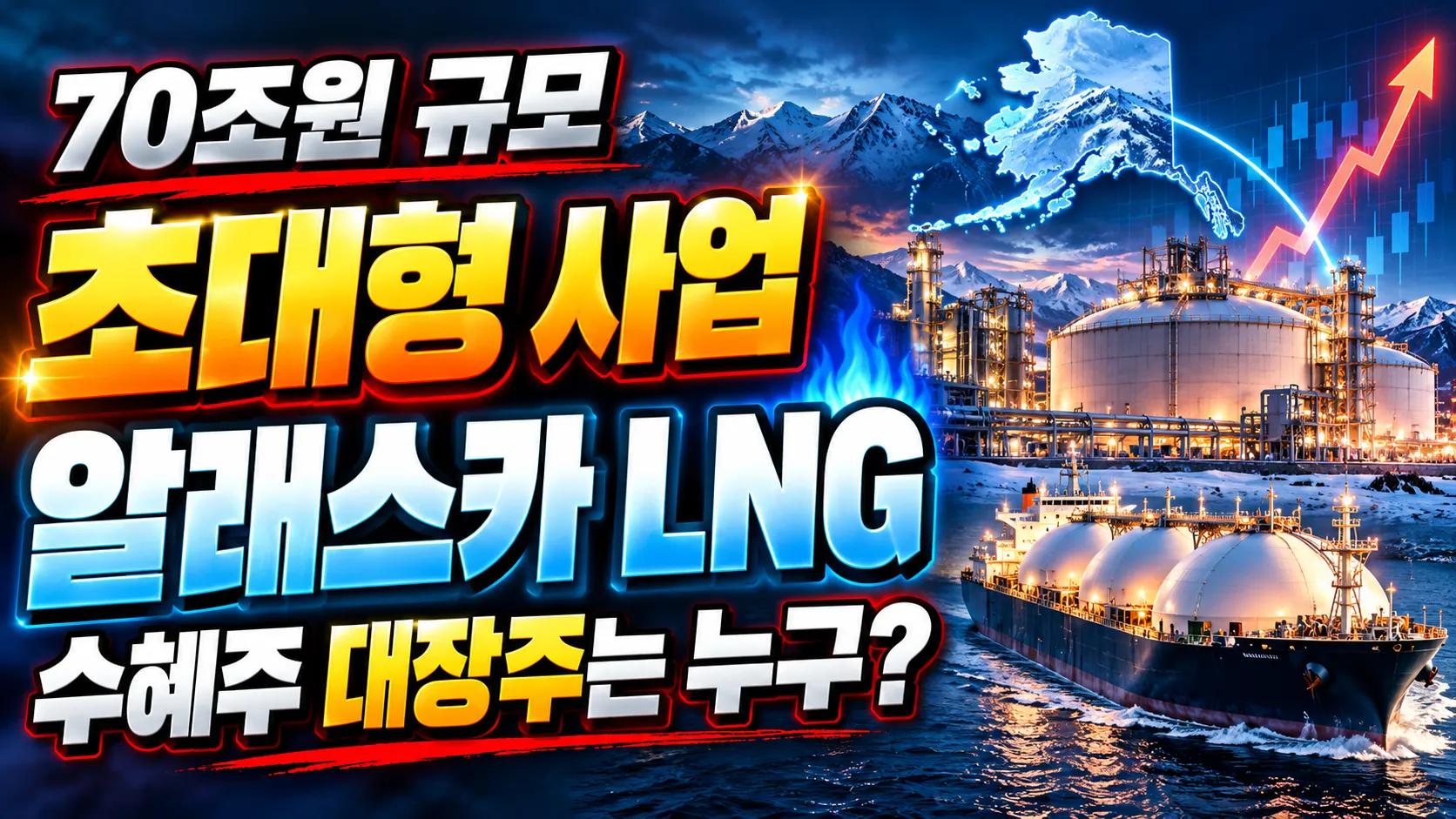 “70조원 규모 초대형 사업” 알래스카 LNG 수혜주 대장주는 누구? 