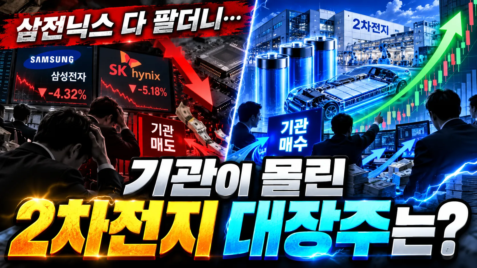 “삼전닉스 다 팔더니…” 기관이 몰린 2차전지 대장주는?  