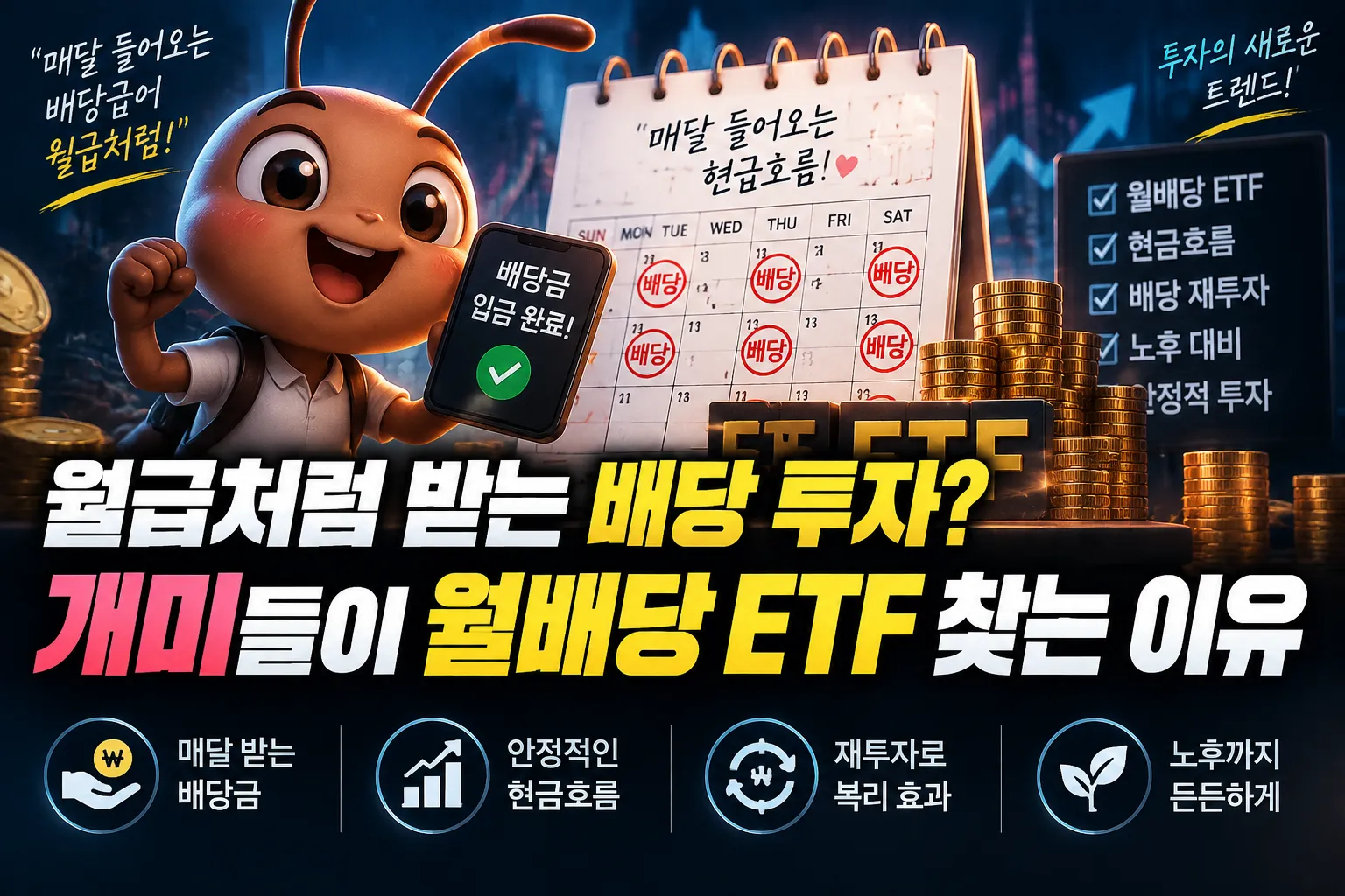 월급처럼 받는 배당 투자? 개미들이 월배당 ETF 찾는 이유