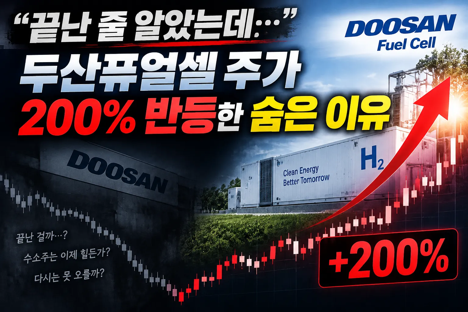“끝난 줄 알았는데.....” 두산퓨얼셀 주가 200% 반등한 숨은 이유