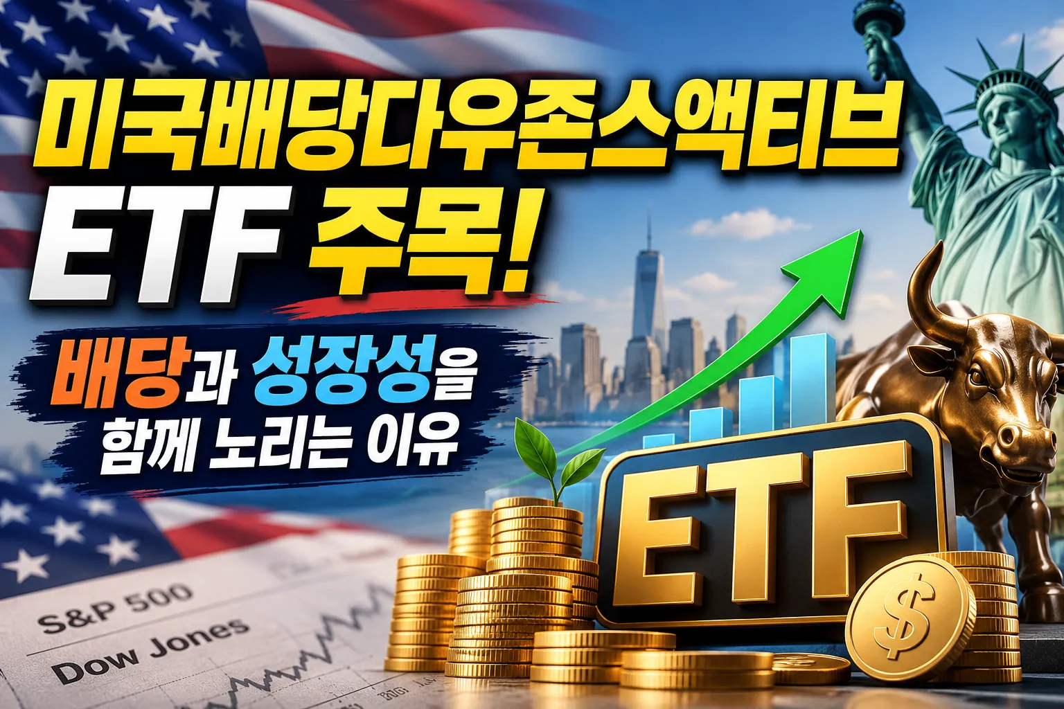 미국배당다우존스액티브 ETF 주목! 배당과 성장성을 함께 노리는 이유