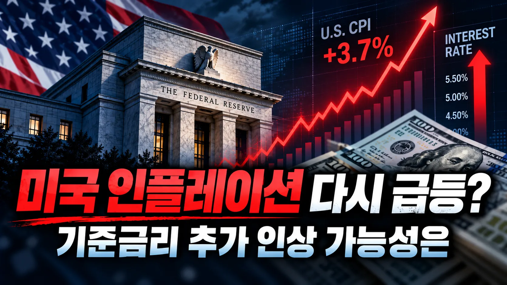 미국 인플레이션 다시 급등? 기준금리 추가 인상 가능성은