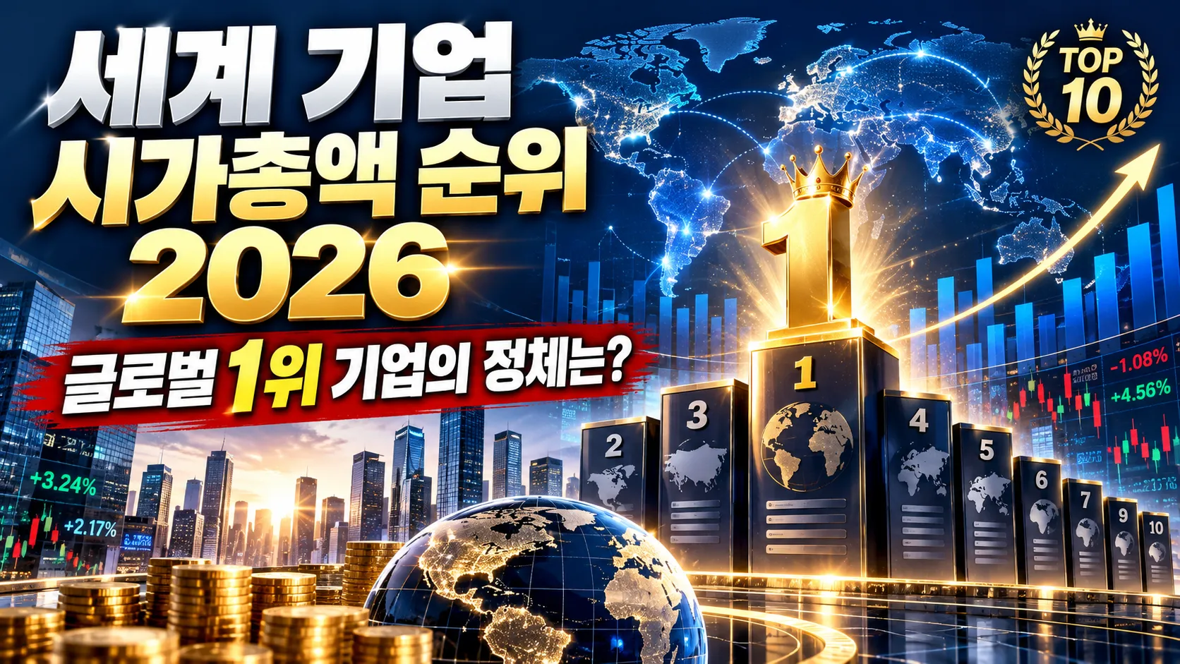 세계 기업 시가총액 순위 2026, 글로벌 1위 기업의 정체는?  