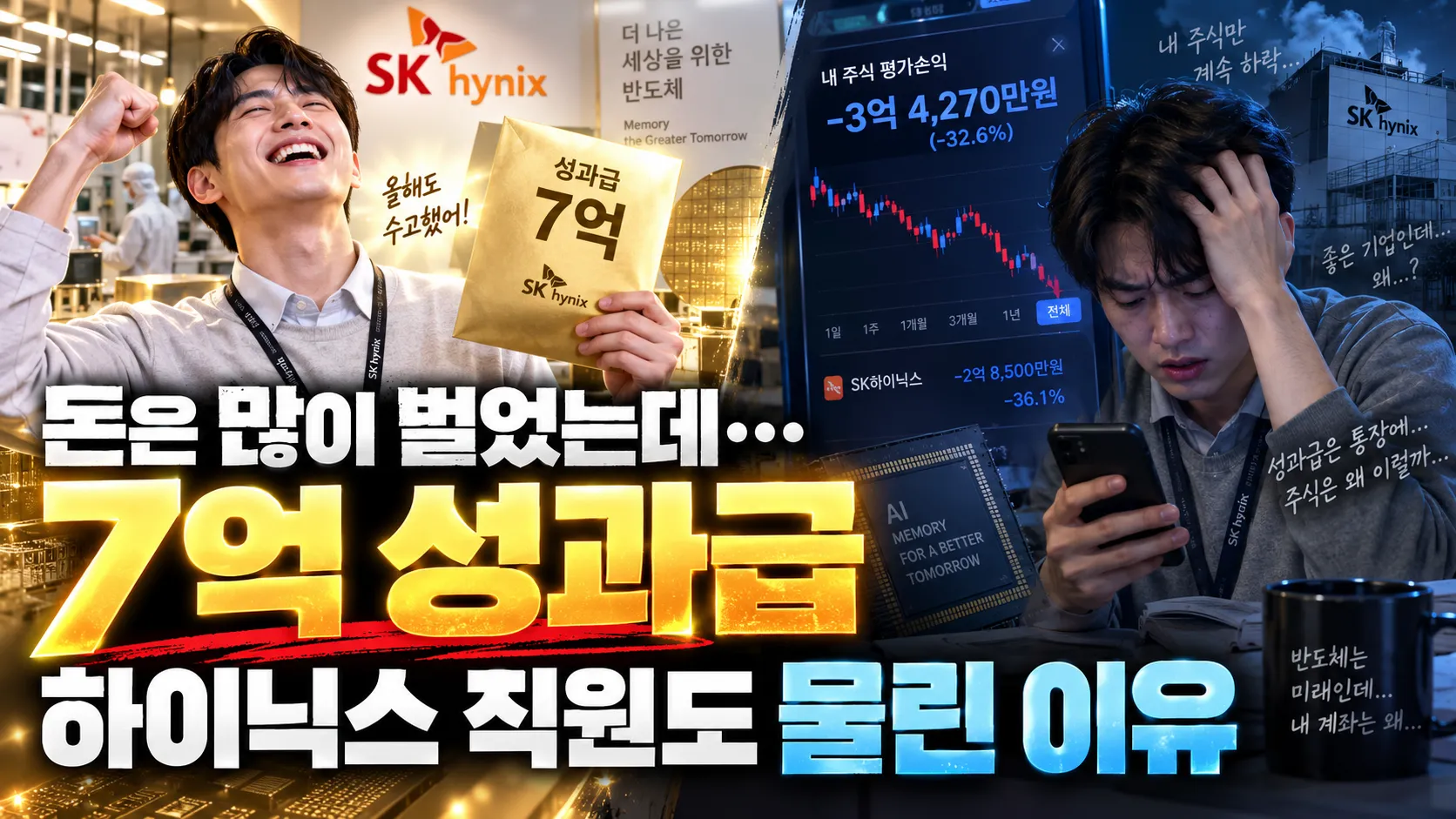 “돈은 많이 벌었는데…” 7억 성과급 하이닉스 직원도 물린 이유