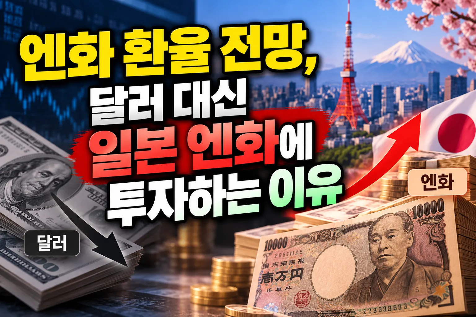 엔화 환율 전망, 달러 대신 일본 엔화에 투자하는 이유