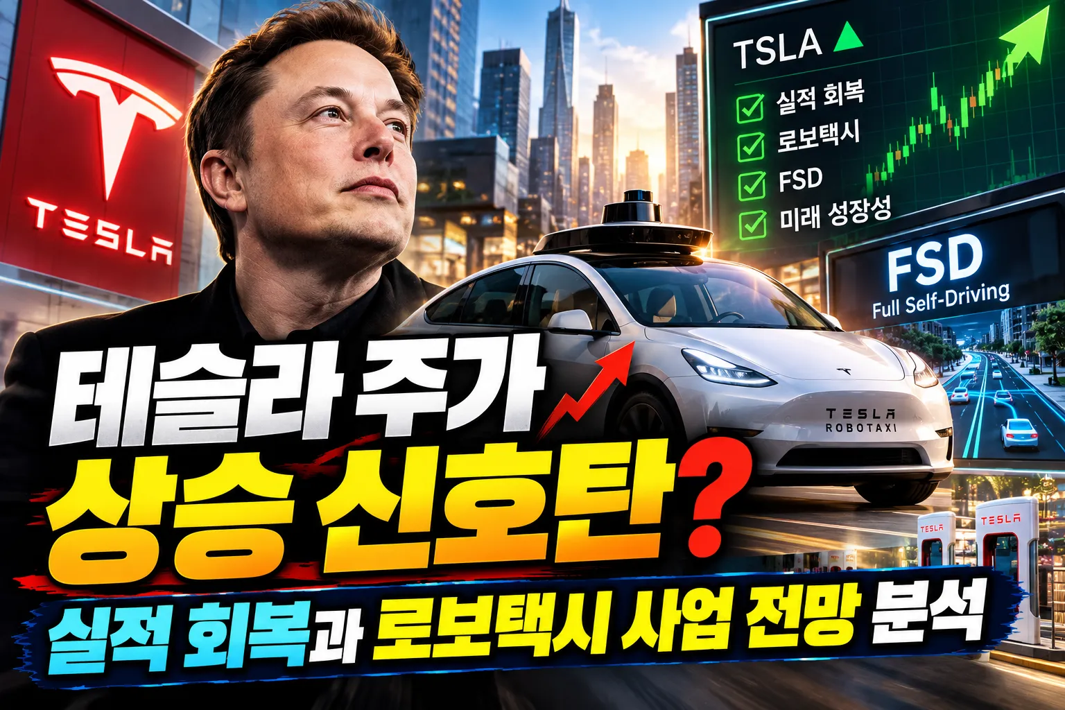 “테슬라 주가 상승 신호탄?” 실적 회복과 로보택시 사업 전망 분석 