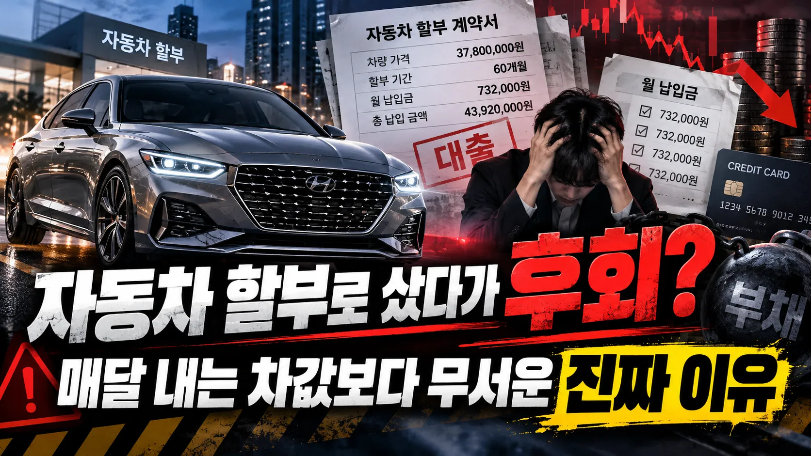 “자동차 할부로 샀다가 후회?” 매달 내는 차값보다 무서운 진짜 이유   