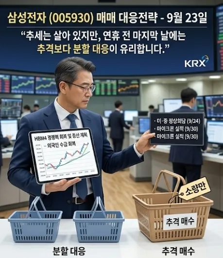  9월 23일 삼성전자(005930) 매매 대응전략