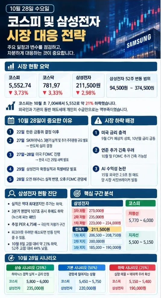 [10월 28일 코스피 및 삼성전자 시장 대응 전략]