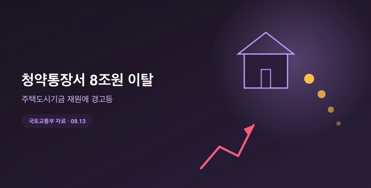 청약통장에서 8조원 넘게 빠져나갔다…주택도시기금 재원에 경고등