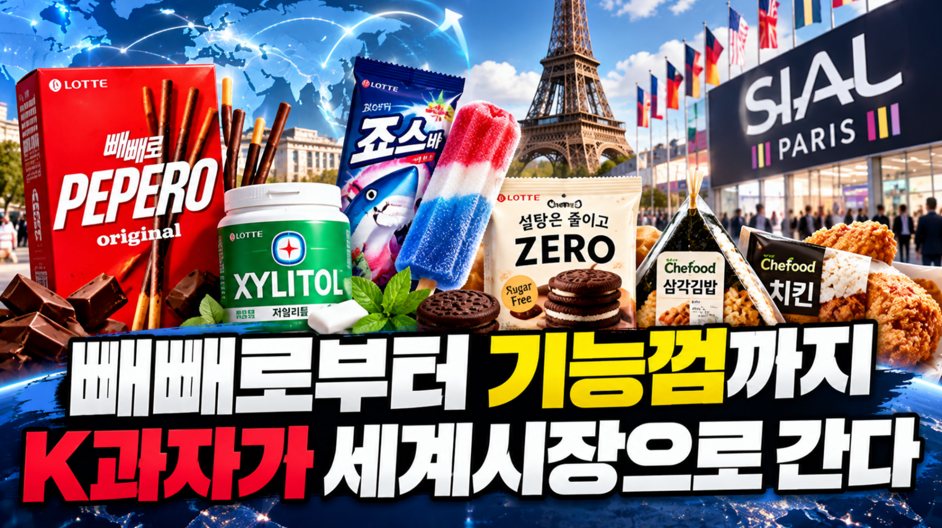 빼빼로부터 기능껌까지, K과자가 세계시장으로 간다