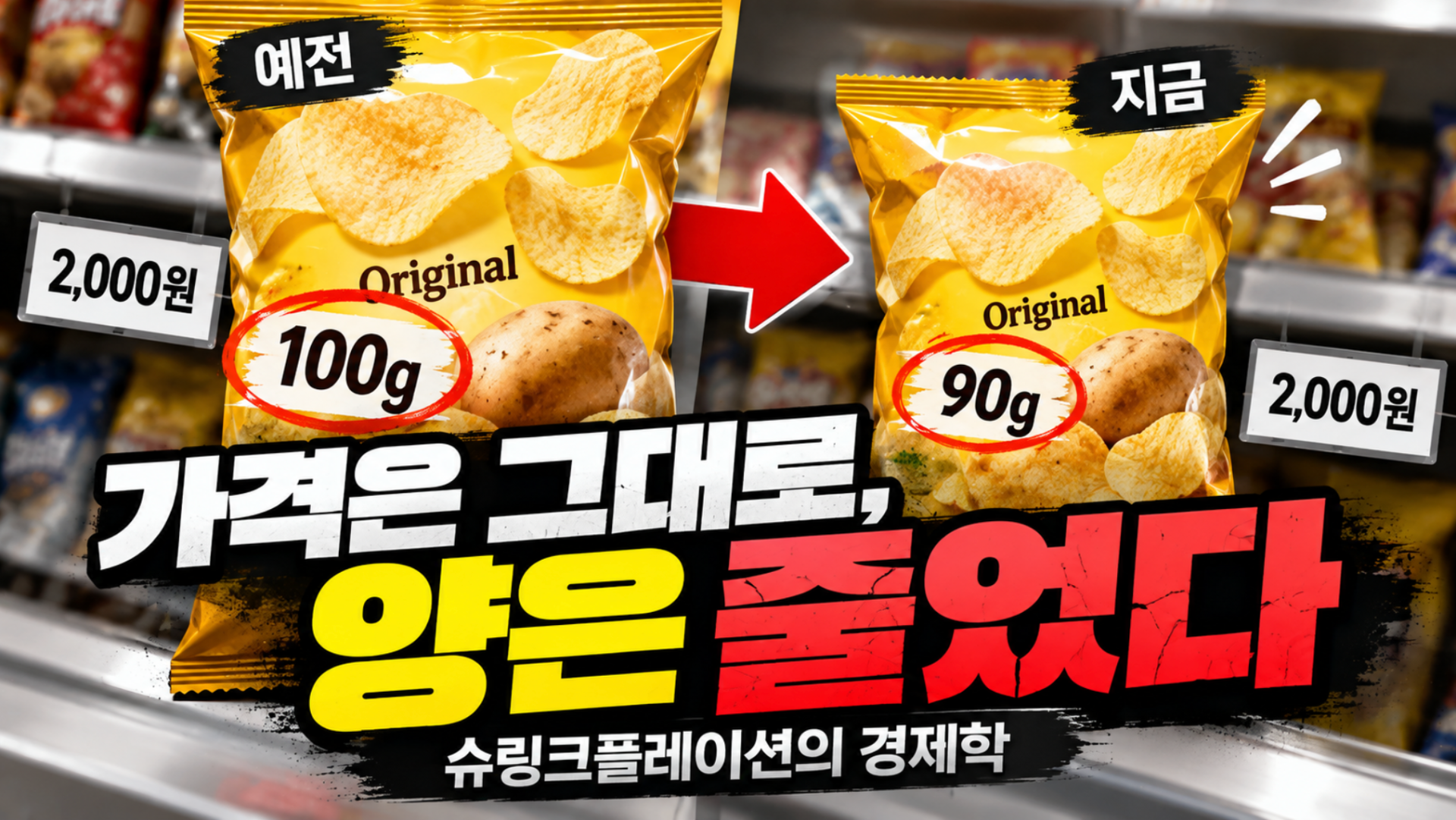 가격은 그대로, 양은 줄었다…슈링크플레이션의 경제학