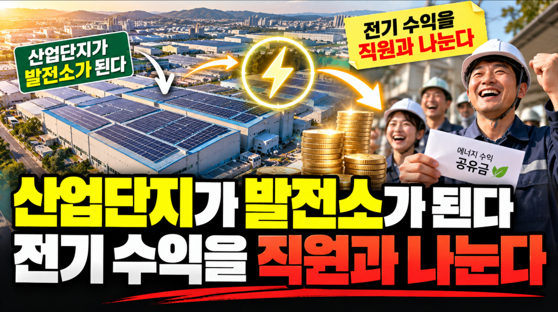 산업단지가 발전소가 된다, 전기 수익을 직원과 나누는 시대