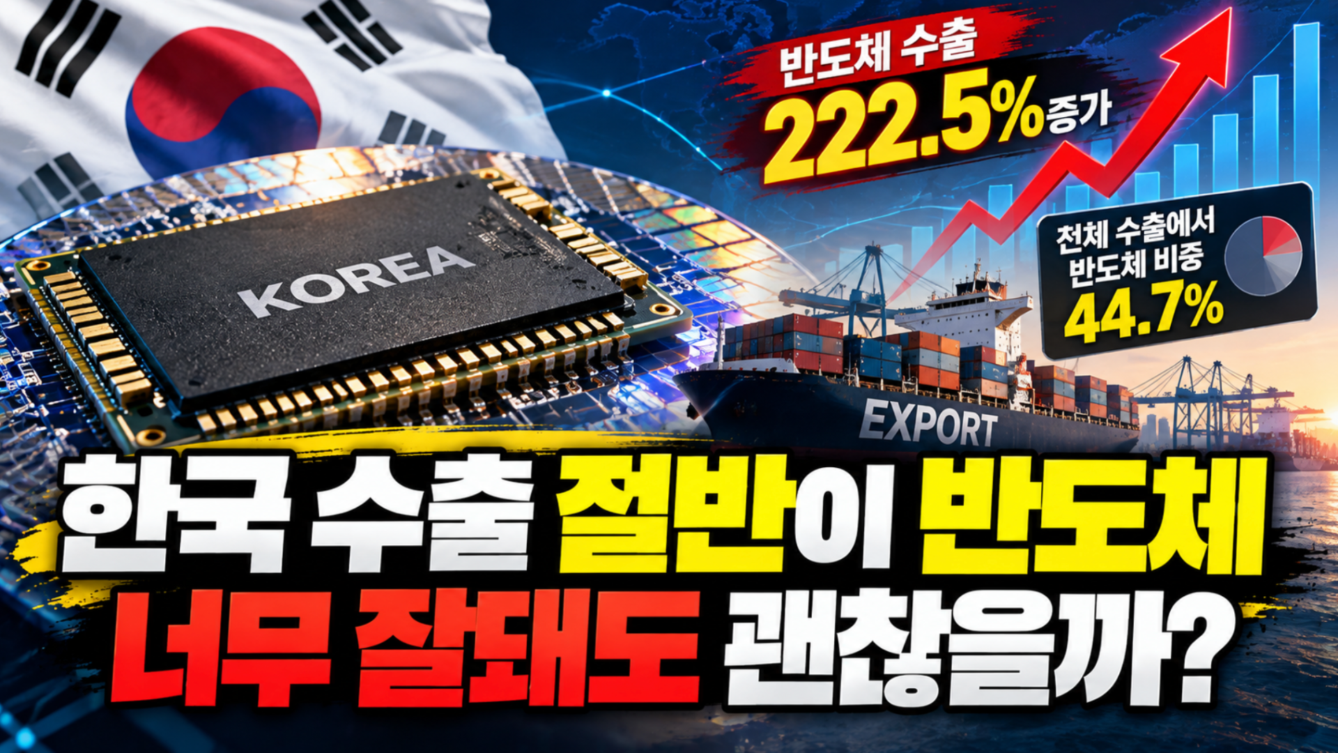 한국 수출 절반이 반도체, 너무 잘돼도 괜찮을까