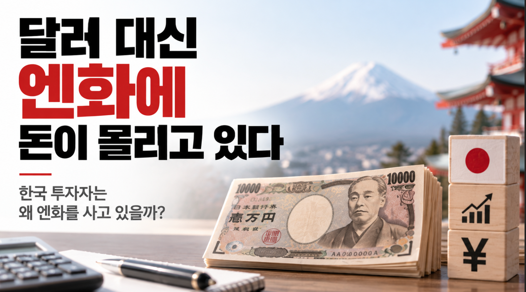 달러보다 엔화를 먼저 보는 사람들이 늘고 있다