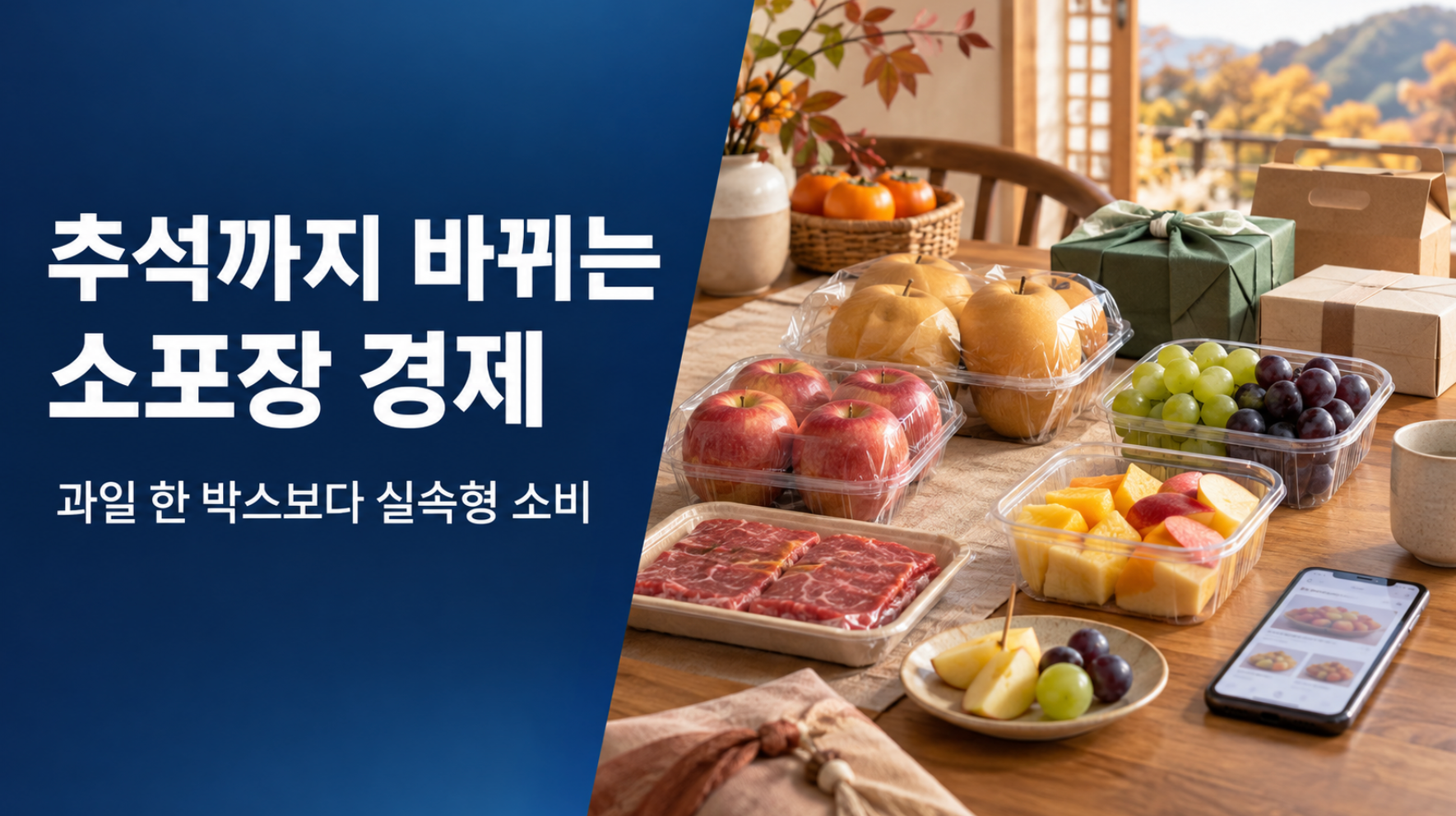 명절인데 과일 한 박스가 부담스럽다? 추석까지 바꾼 소포장 경제