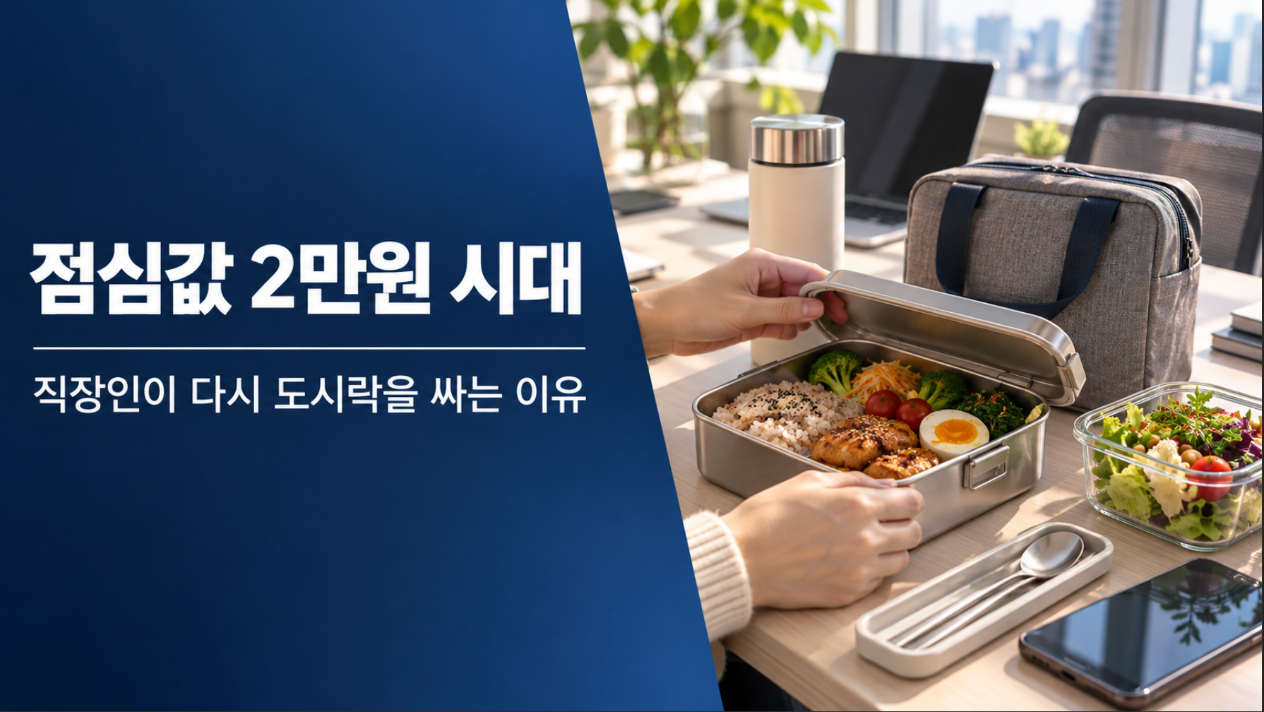 점심값 2만원 시대, 직장인이 다시 도시락을 싸기 시작했다