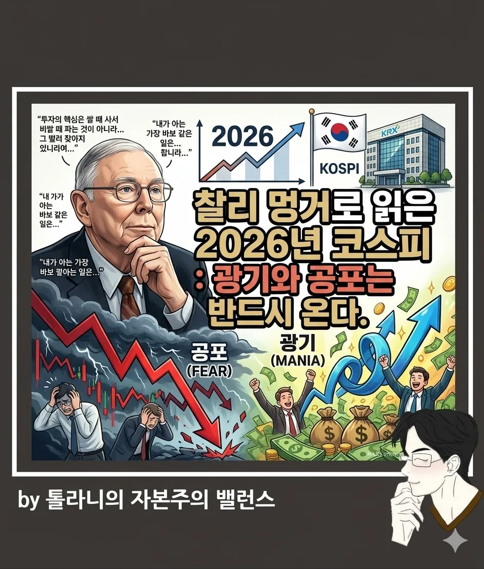 찰리 멍거로 읽은 2026년 코스피 : 광기와 공포는 반드시 온다.