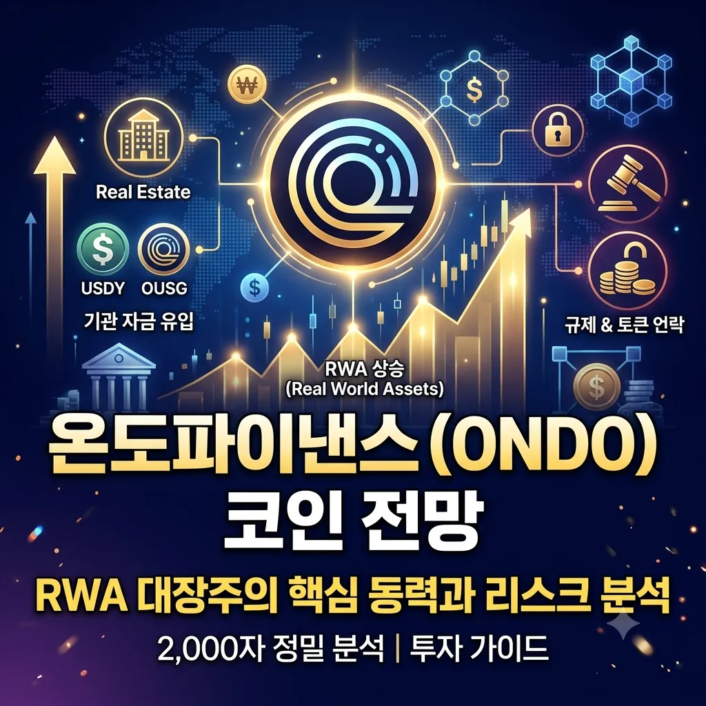 온도파이낸스(ONDO) 코인 전망: RWA 대장주의 핵심 동력과 리스크 분석  