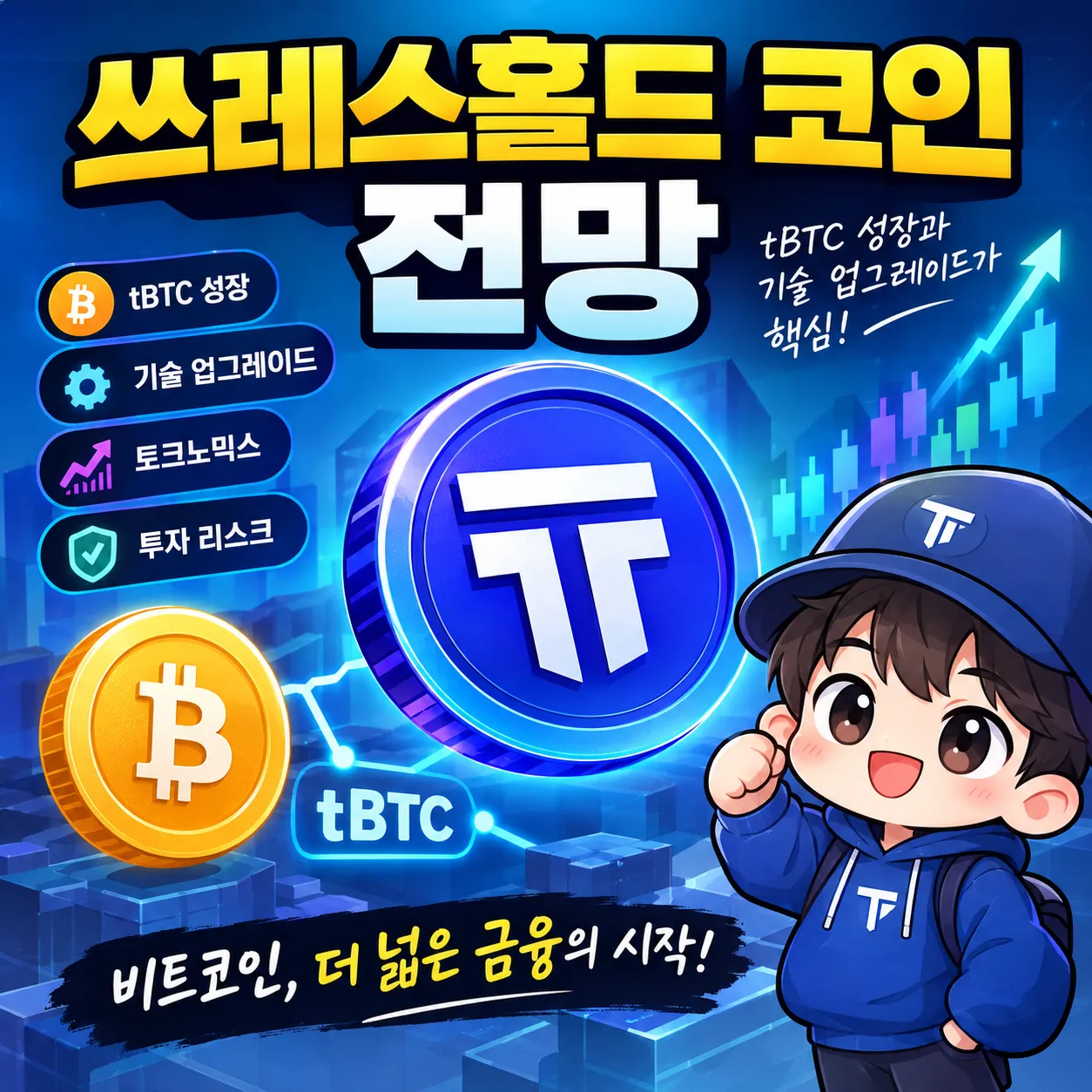 쓰레스홀드 코인 전망, tBTC 성장과 기술 업그레이드가 가격에 미칠 영향