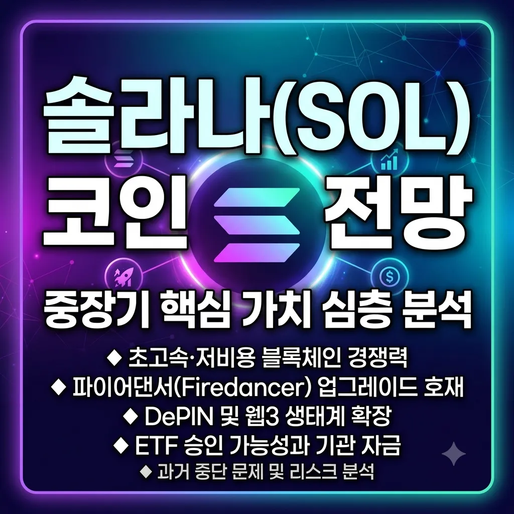 솔라나(SOL) 코인 중장기 전망 및 핵심 가치 심층 분석