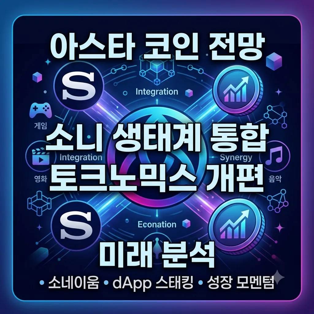 아스타 코인(ASTR) 전망: 소니 생태계 통합과 토크노믹스 개편이 그리는 미래